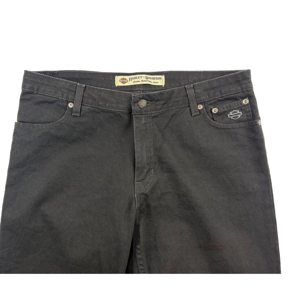 Harley Davidson Riding Jeans Bootcut Womens 12 Regular Black 5 Pocket